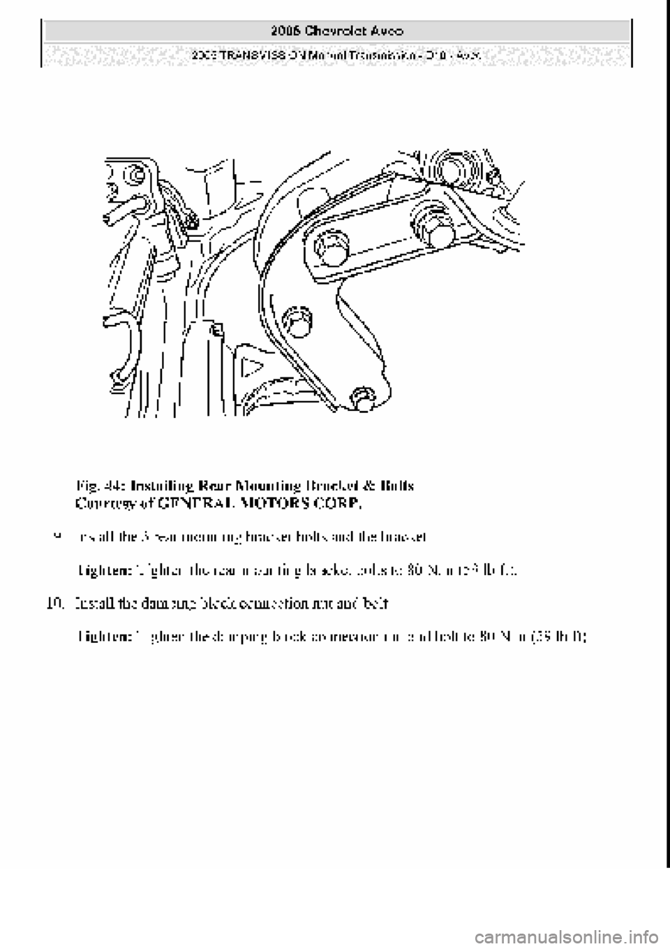 CHEVROLET AVEO 2002  Service Repair Manual 
