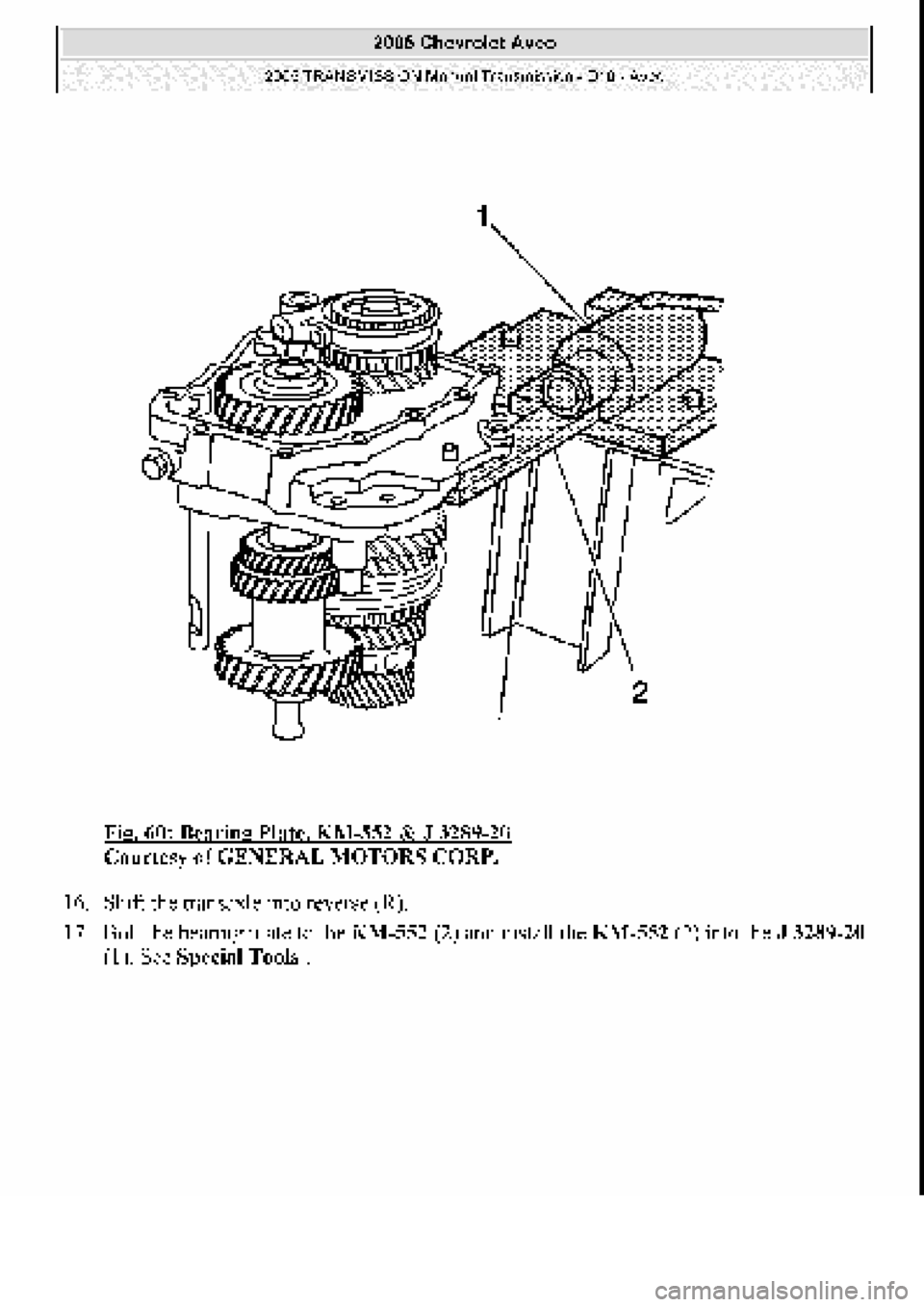 CHEVROLET AVEO 2002  Service Repair Manual 