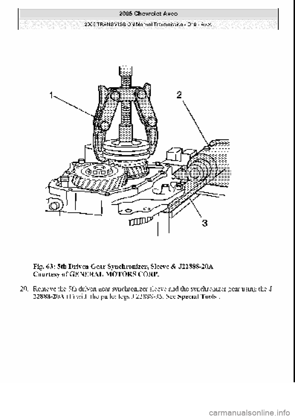 CHEVROLET AVEO 2002  Service Repair Manual 