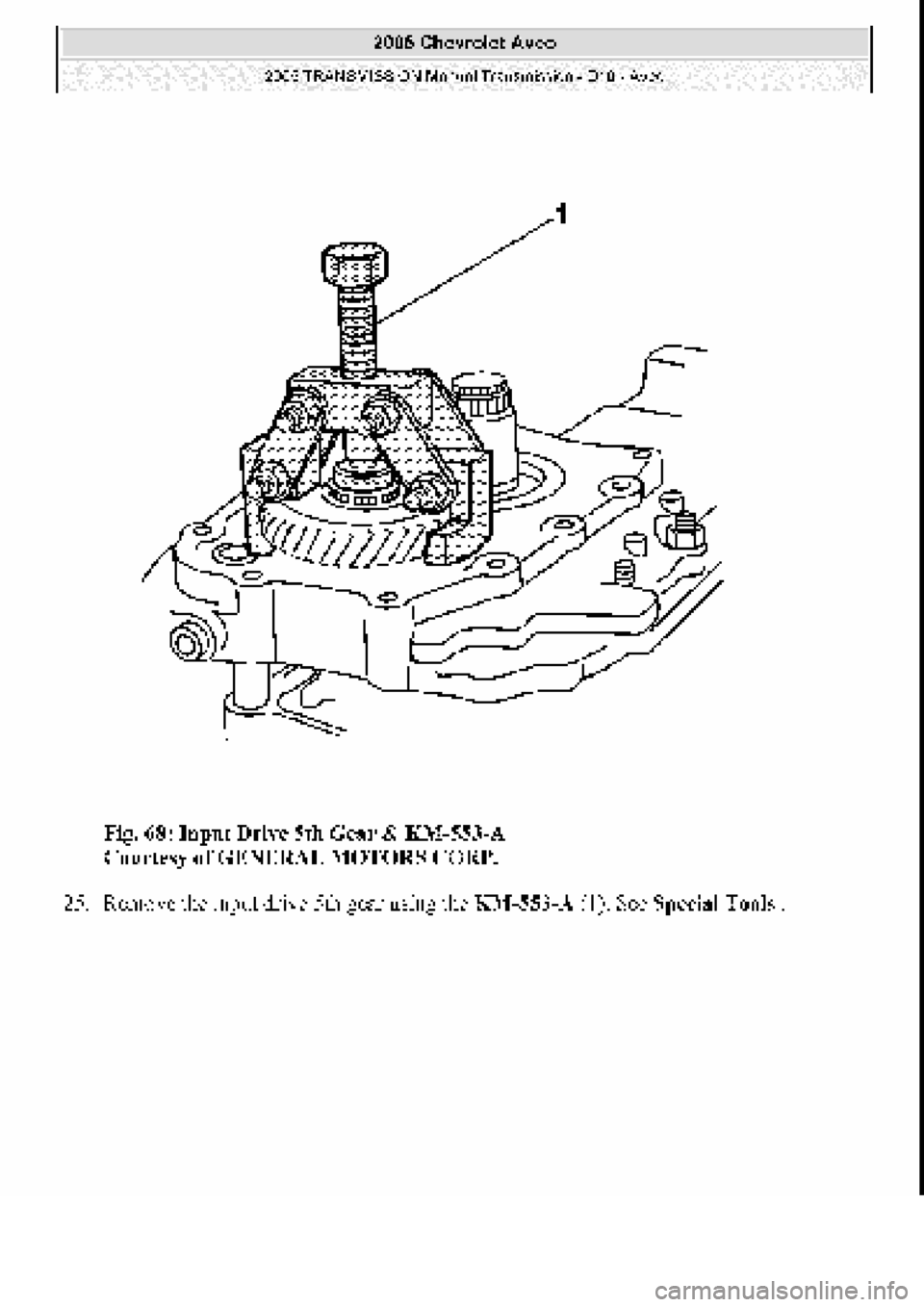 CHEVROLET AVEO 2002  Service Repair Manual 