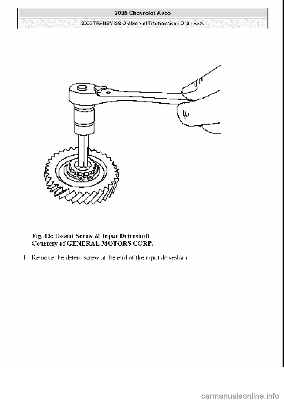 CHEVROLET AVEO 2002 Service Repair Manual CHEVROLET AVEO 2002 Service Repair Manual