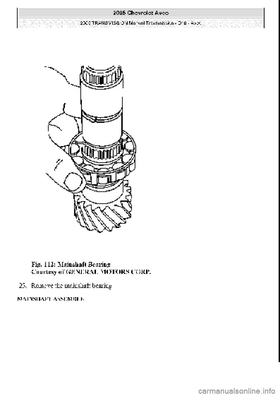 CHEVROLET AVEO 2002  Service Repair Manual 
