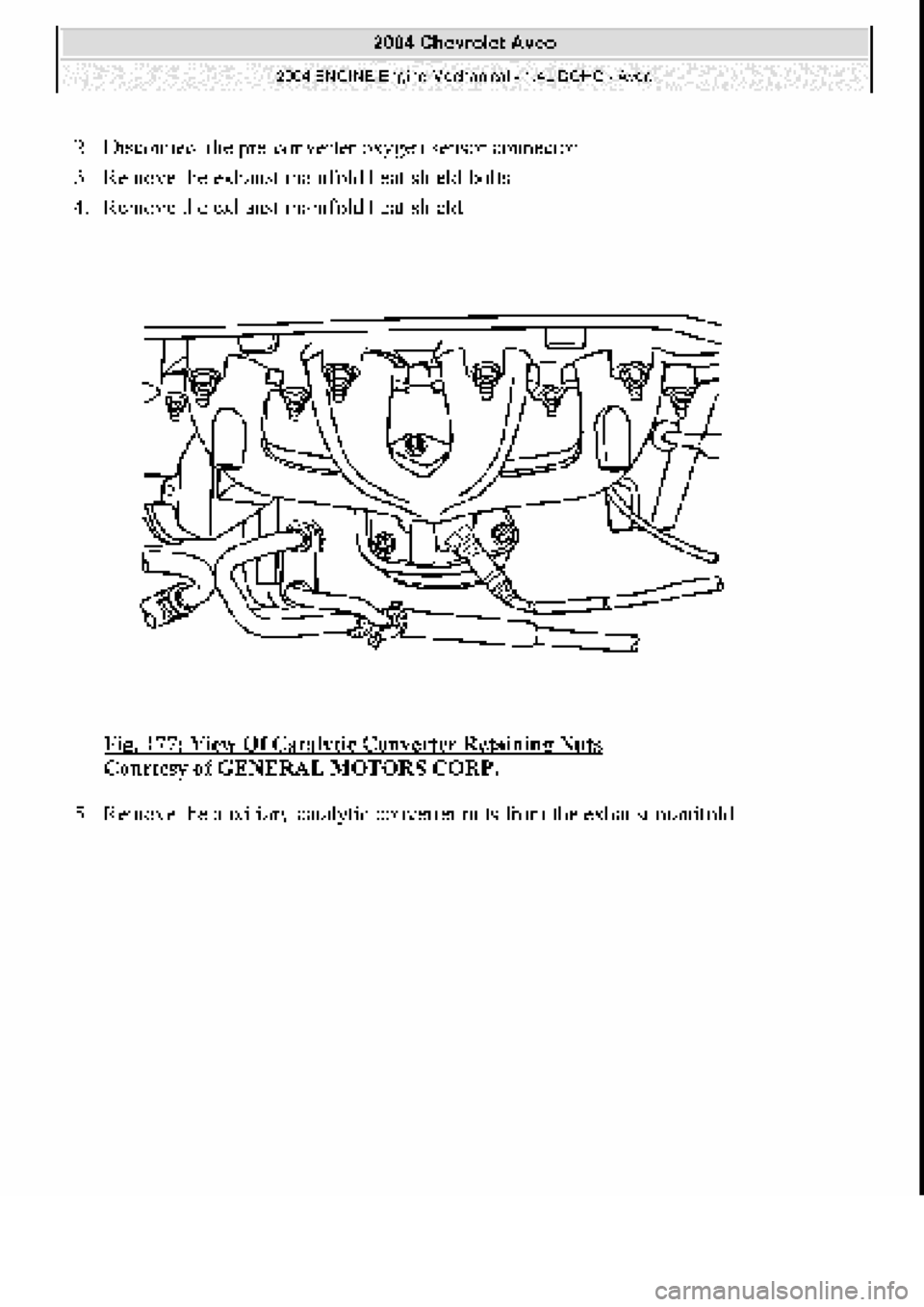 CHEVROLET AVEO 2002 Service Repair Manual CHEVROLET AVEO 2002 Service Repair Manual