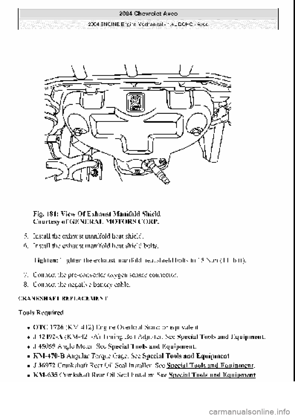 CHEVROLET AVEO 2002 Service Repair Manual CHEVROLET AVEO 2002 Service Repair Manual