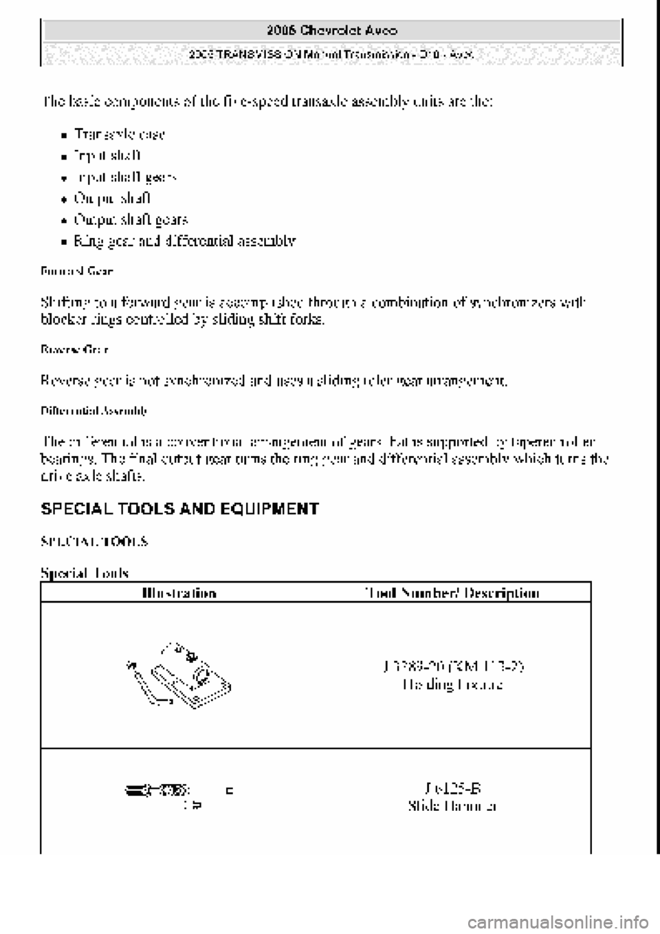 CHEVROLET AVEO 2002 Service Repair Manual CHEVROLET AVEO 2002 Service Repair Manual
