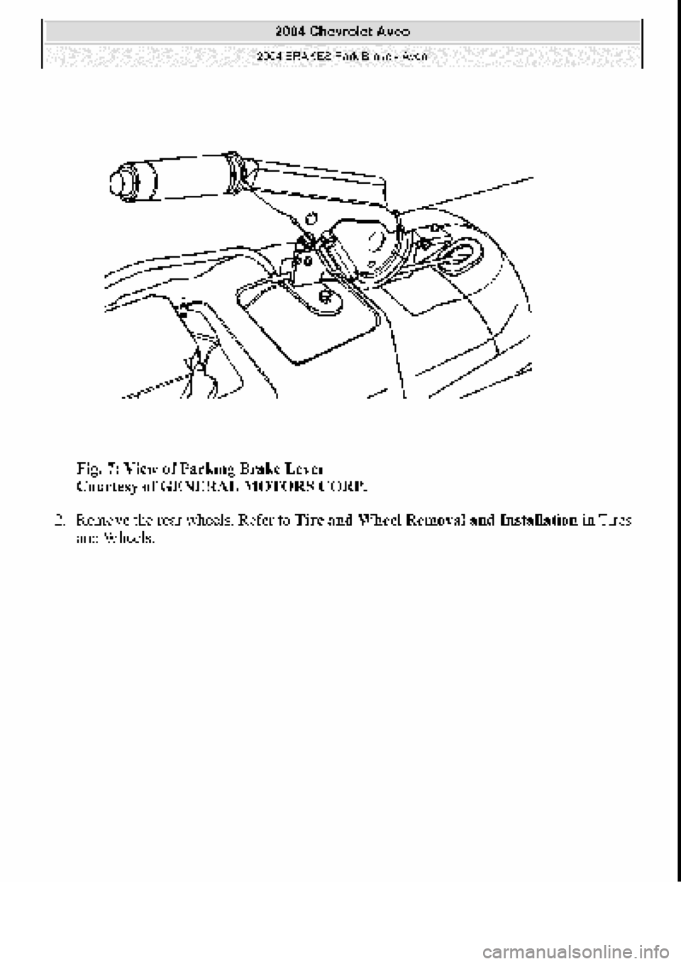 CHEVROLET AVEO 2002 Service Repair Manual CHEVROLET AVEO 2002 Service Repair Manual