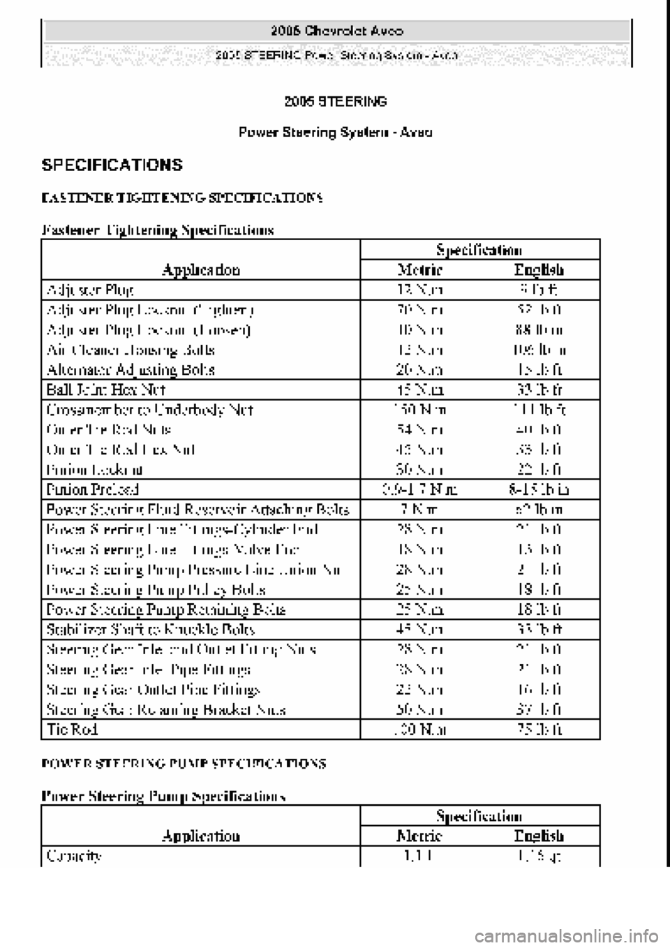 CHEVROLET AVEO 2002 Service Repair Manual CHEVROLET AVEO 2002 Service Repair Manual