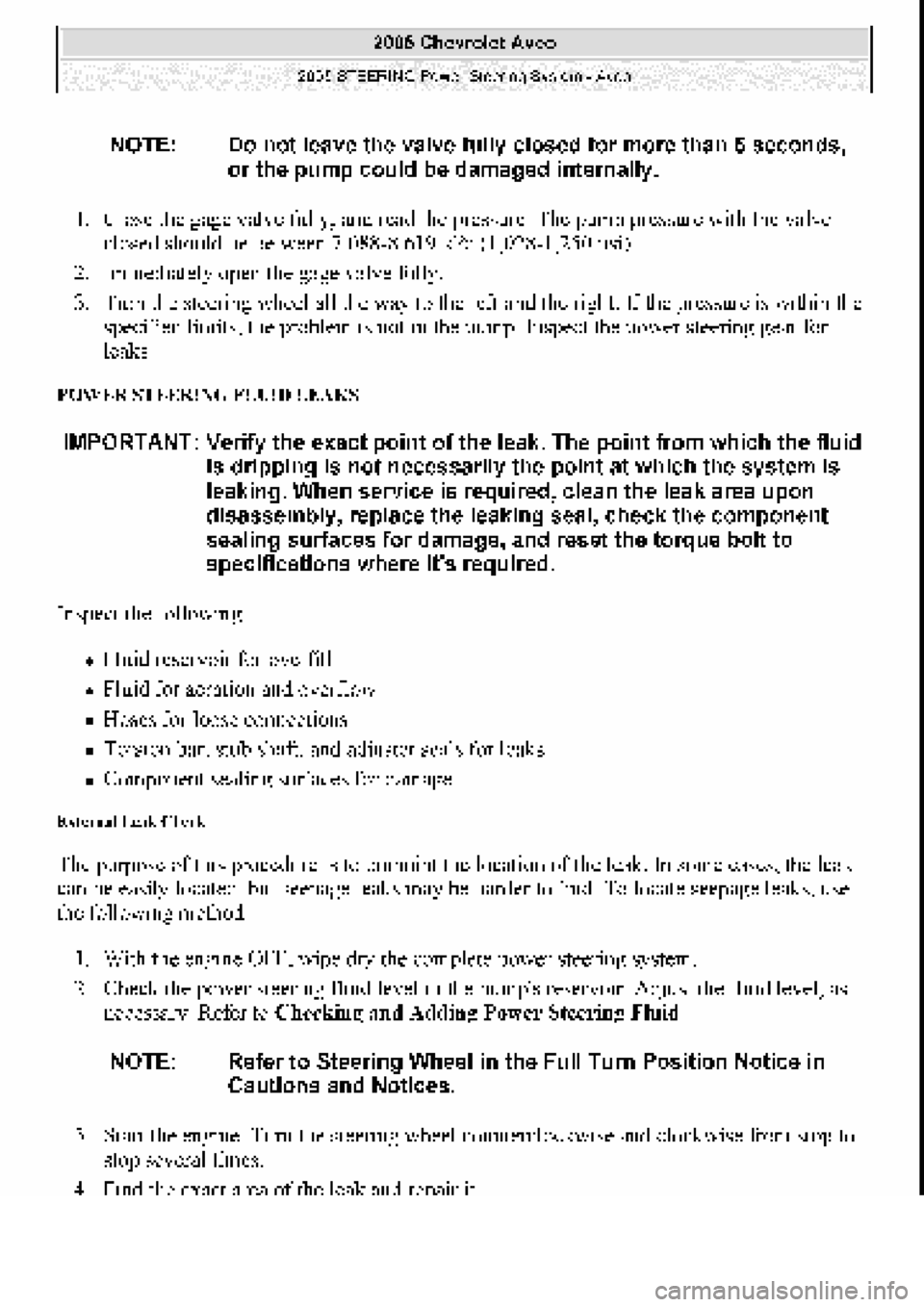 CHEVROLET AVEO 2002 Service Repair Manual CHEVROLET AVEO 2002 Service Repair Manual