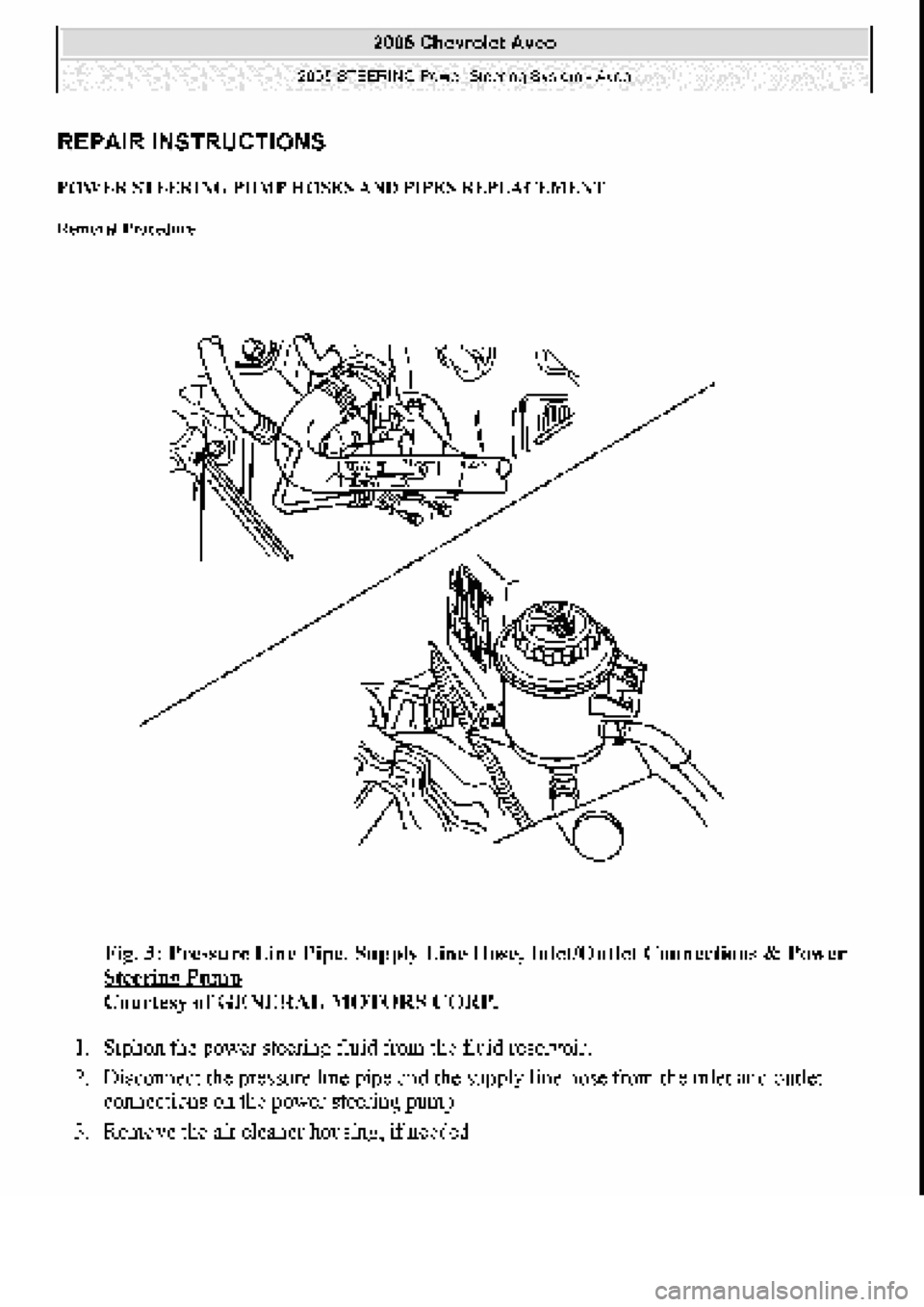 CHEVROLET AVEO 2002 Service Repair Manual CHEVROLET AVEO 2002 Service Repair Manual