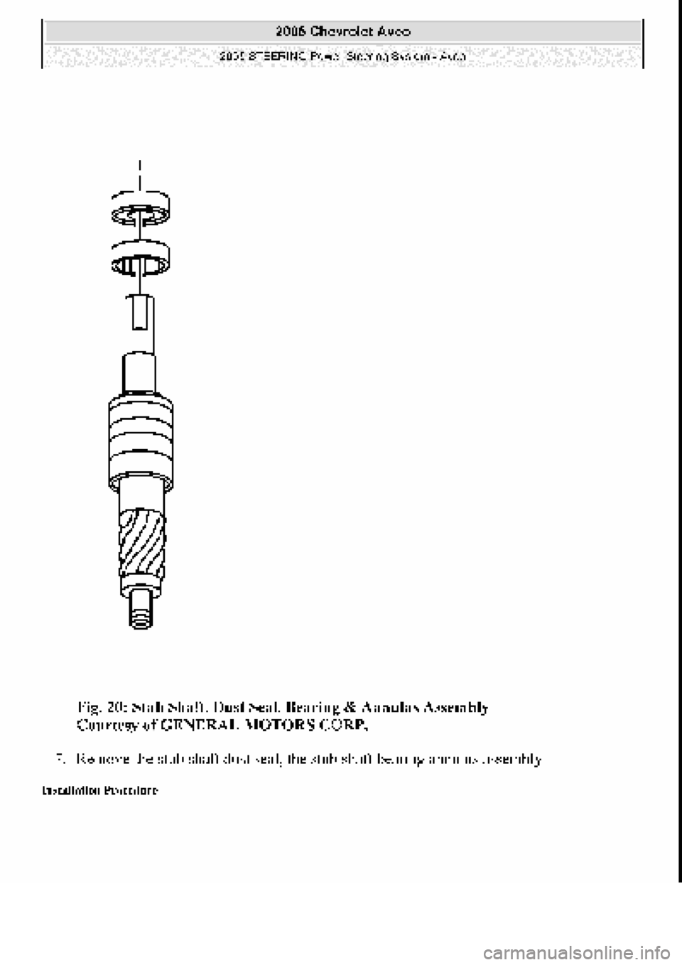 CHEVROLET AVEO 2002 Service Repair Manual CHEVROLET AVEO 2002 Service Repair Manual