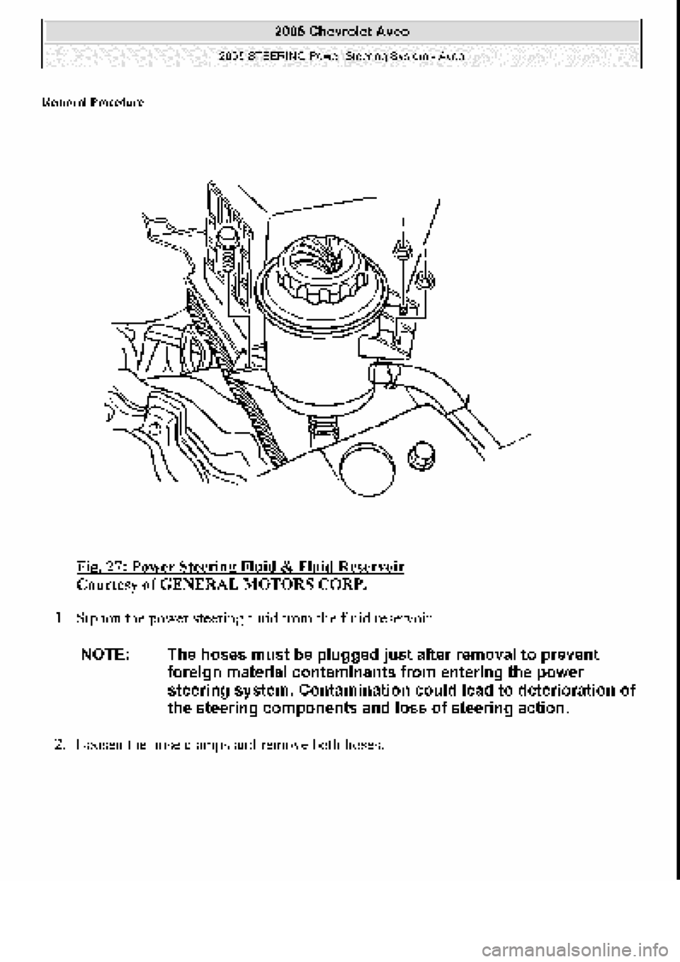 CHEVROLET AVEO 2002 Service Repair Manual CHEVROLET AVEO 2002 Service Repair Manual