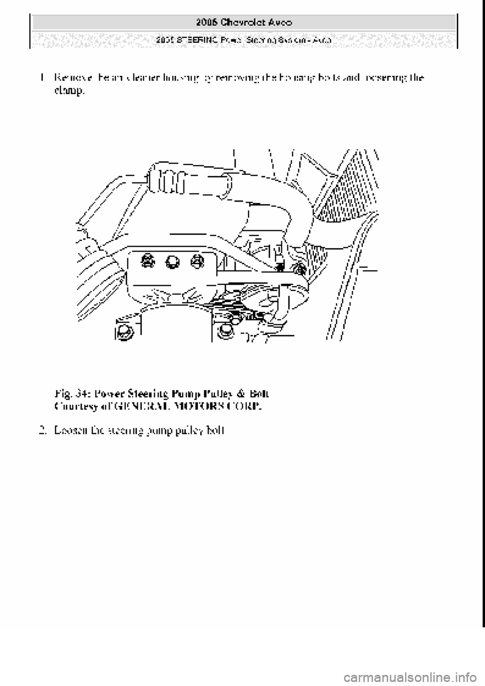 CHEVROLET AVEO 2002 Service Repair Manual CHEVROLET AVEO 2002 Service Repair Manual