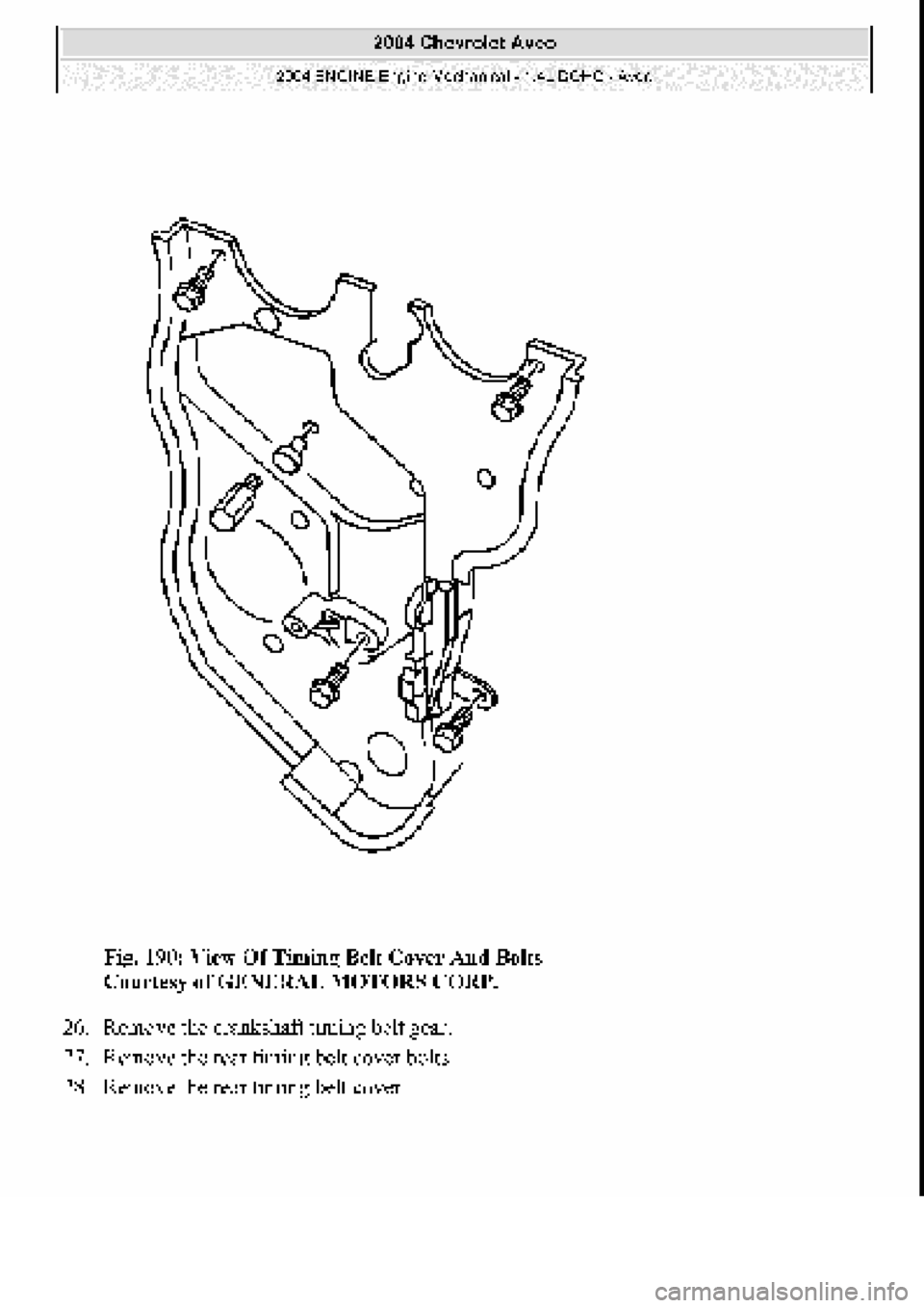 CHEVROLET AVEO 2002 Service Repair Manual CHEVROLET AVEO 2002 Service Repair Manual