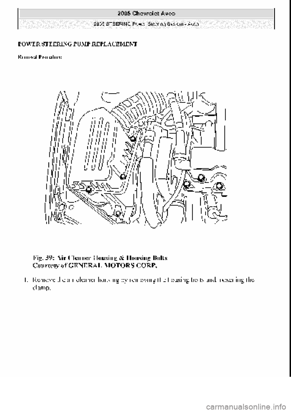 CHEVROLET AVEO 2002 Service Repair Manual CHEVROLET AVEO 2002 Service Repair Manual