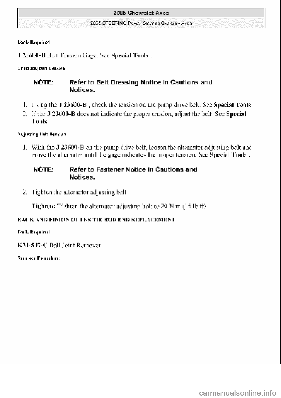CHEVROLET AVEO 2002 Service Repair Manual CHEVROLET AVEO 2002 Service Repair Manual