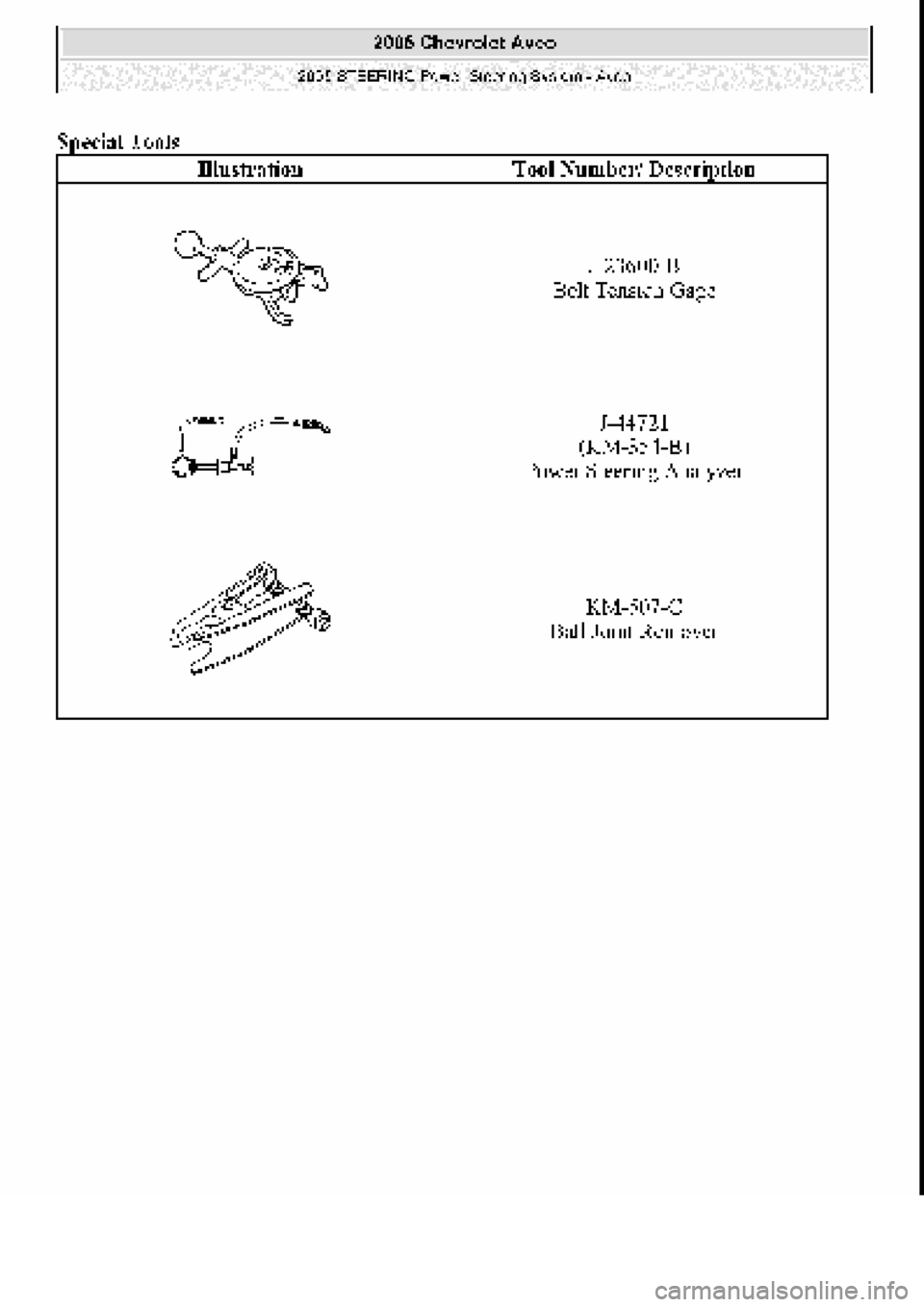 CHEVROLET AVEO 2002 Service Repair Manual CHEVROLET AVEO 2002 Service Repair Manual