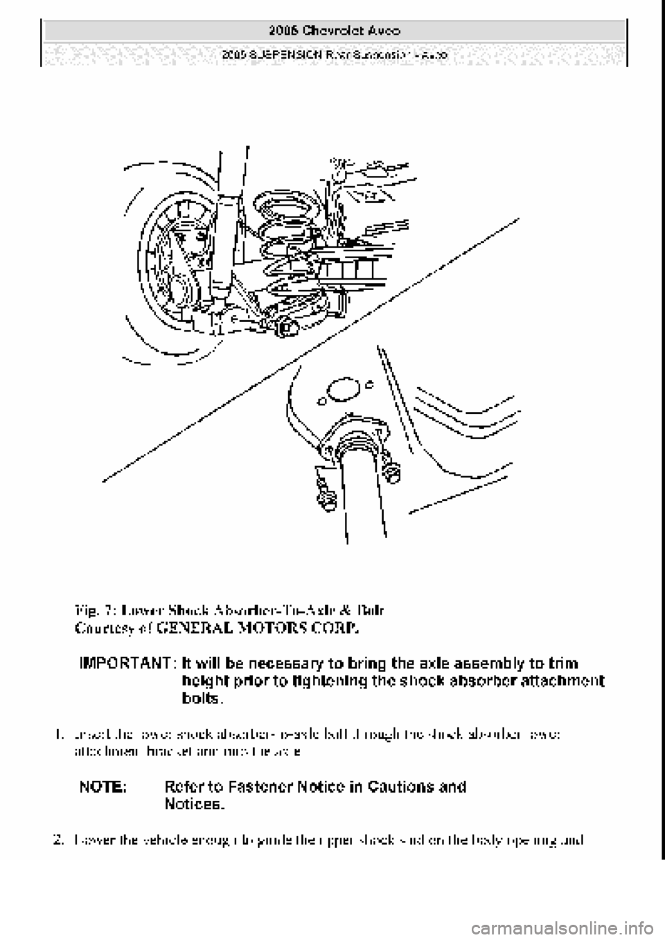 CHEVROLET AVEO 2002 Service Repair Manual CHEVROLET AVEO 2002 Service Repair Manual