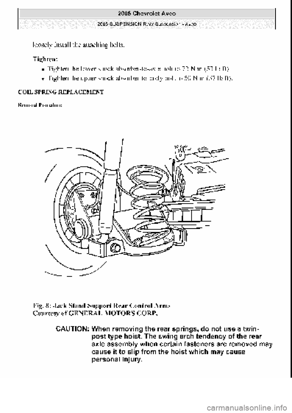 CHEVROLET AVEO 2002 Service Repair Manual CHEVROLET AVEO 2002 Service Repair Manual