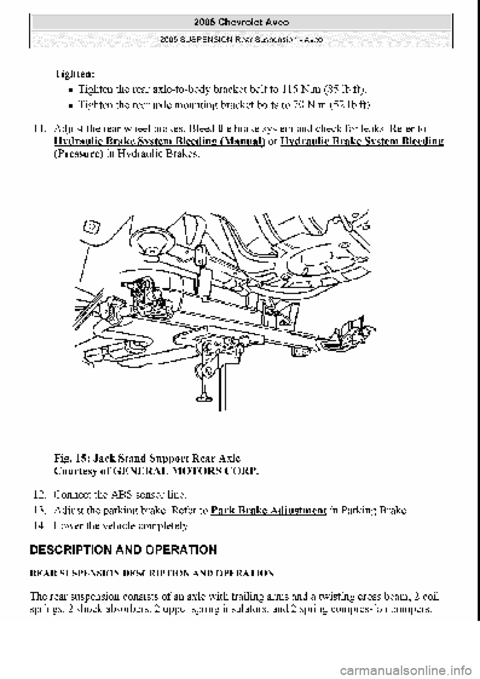 CHEVROLET AVEO 2002 Service Repair Manual CHEVROLET AVEO 2002 Service Repair Manual
