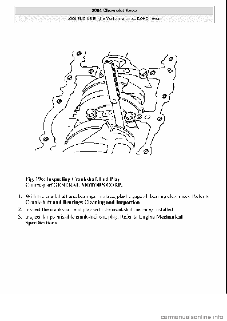 CHEVROLET AVEO 2002 Service Repair Manual CHEVROLET AVEO 2002 Service Repair Manual
