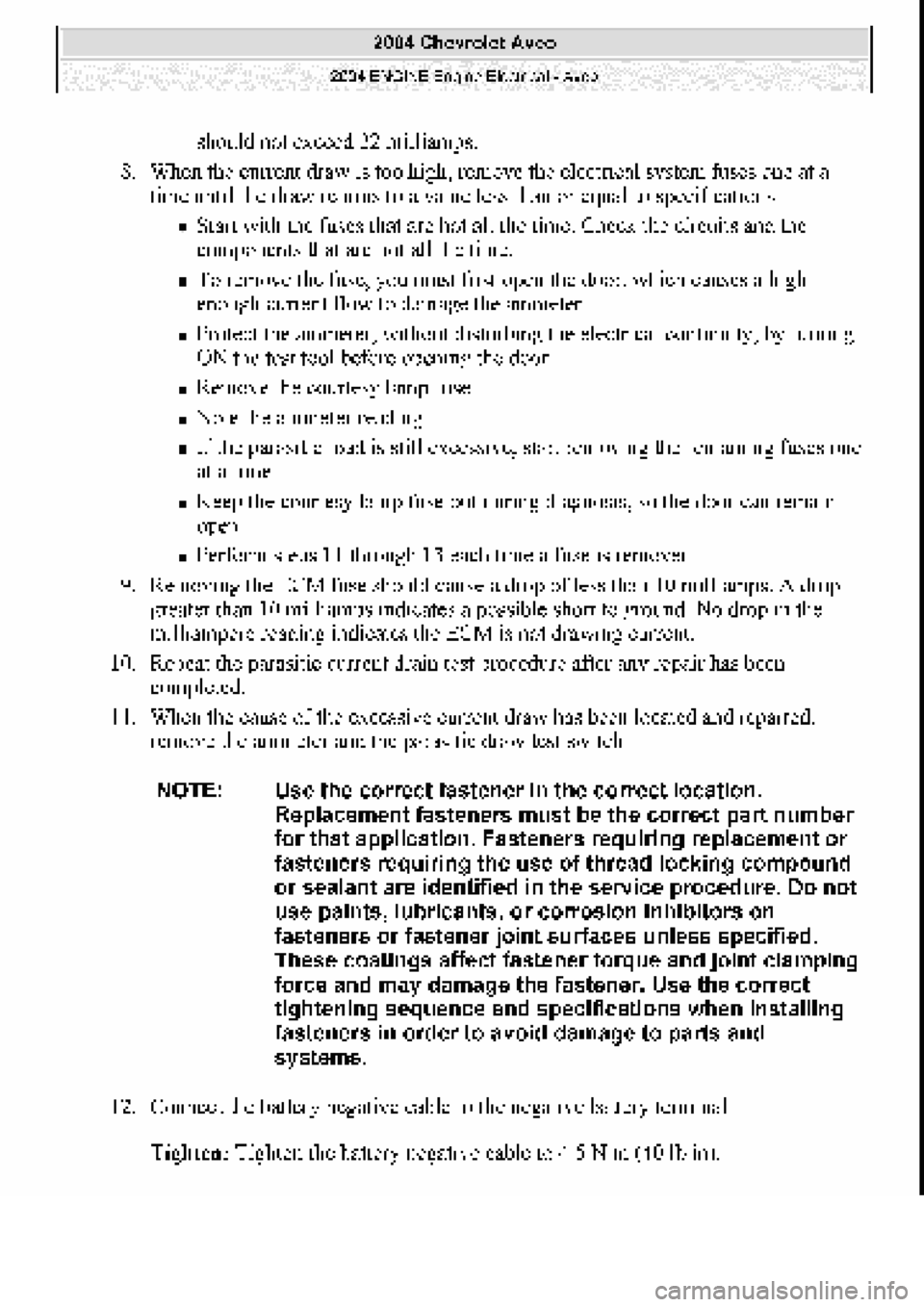 CHEVROLET AVEO 2002 Service Repair Manual CHEVROLET AVEO 2002 Service Repair Manual