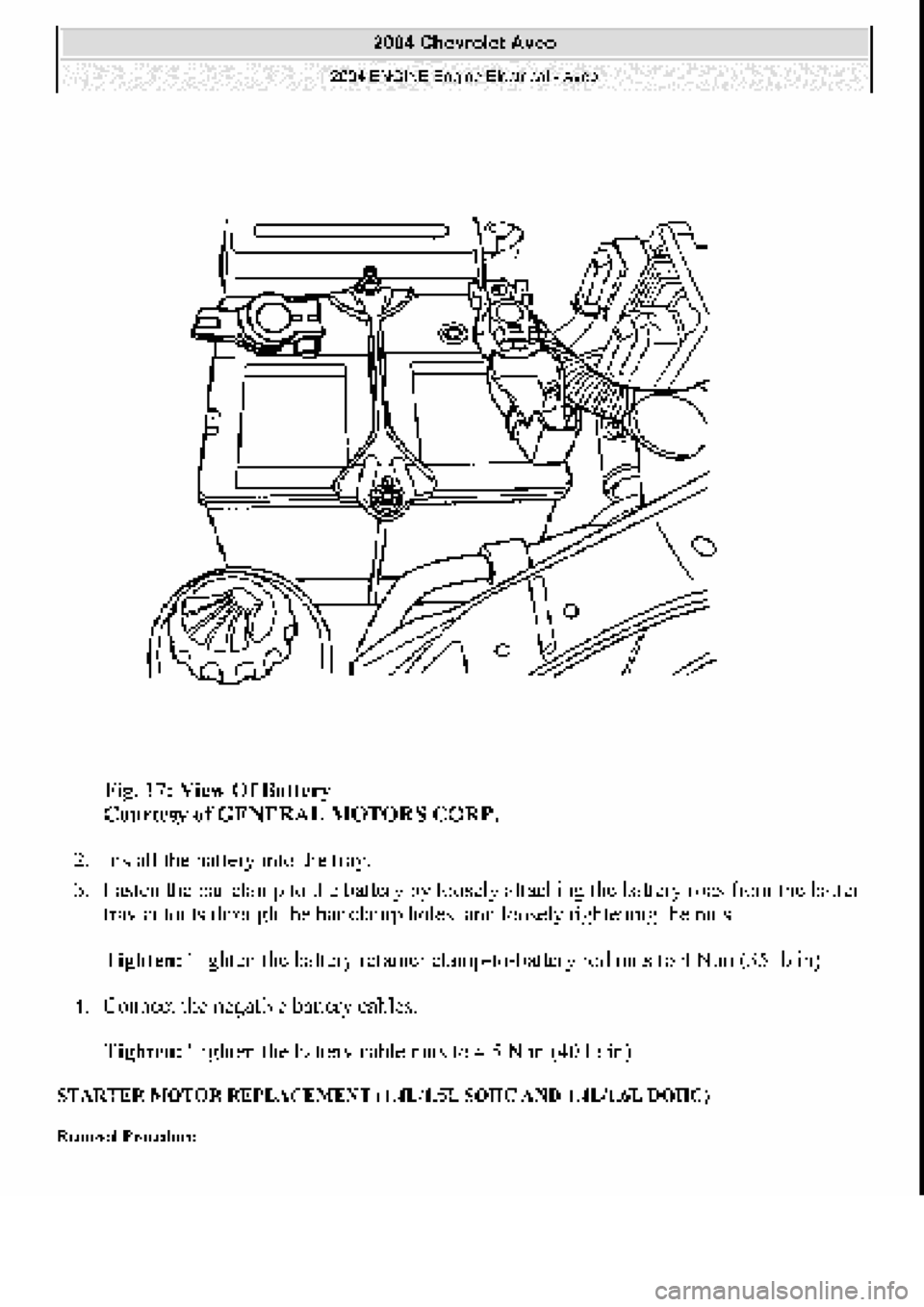 CHEVROLET AVEO 2002 Service Repair Manual CHEVROLET AVEO 2002 Service Repair Manual