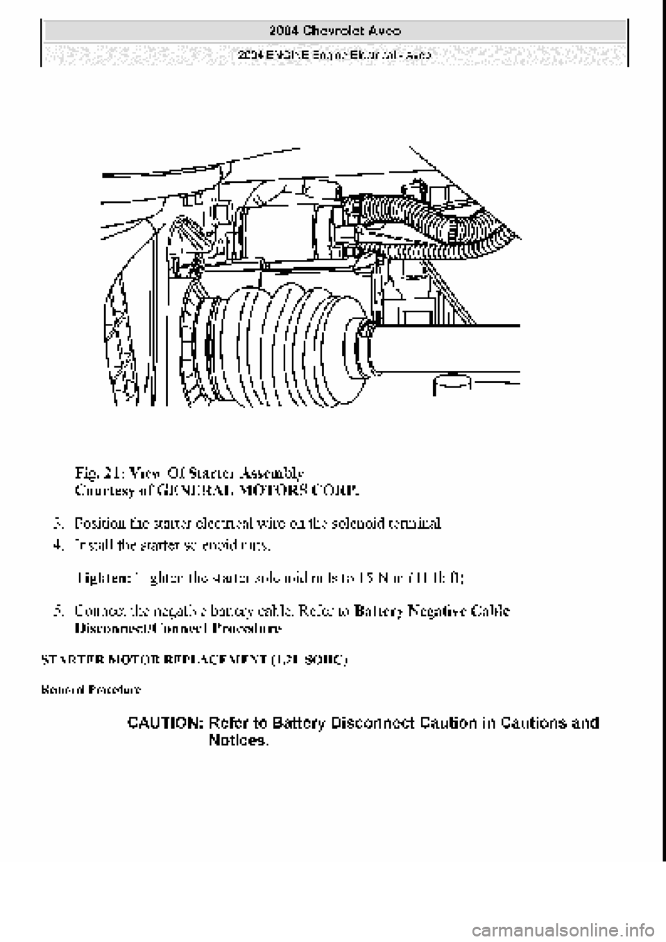 CHEVROLET AVEO 2002 Service Repair Manual CHEVROLET AVEO 2002 Service Repair Manual