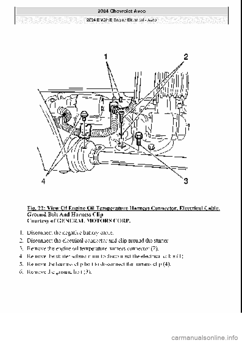 CHEVROLET AVEO 2002 Service Repair Manual CHEVROLET AVEO 2002 Service Repair Manual