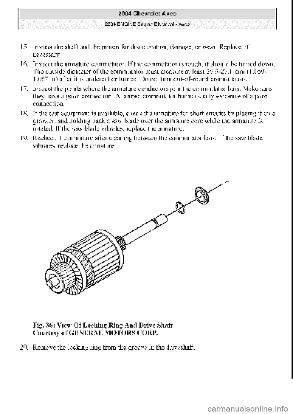 CHEVROLET AVEO 2002 Service Repair Manual CHEVROLET AVEO 2002 Service Repair Manual