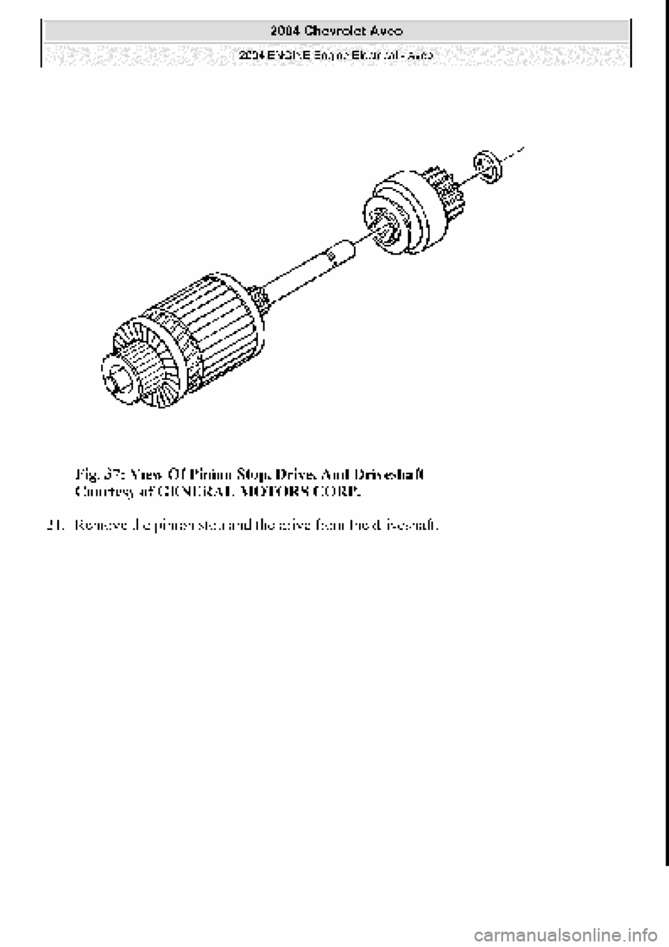 CHEVROLET AVEO 2002 Service Repair Manual CHEVROLET AVEO 2002 Service Repair Manual