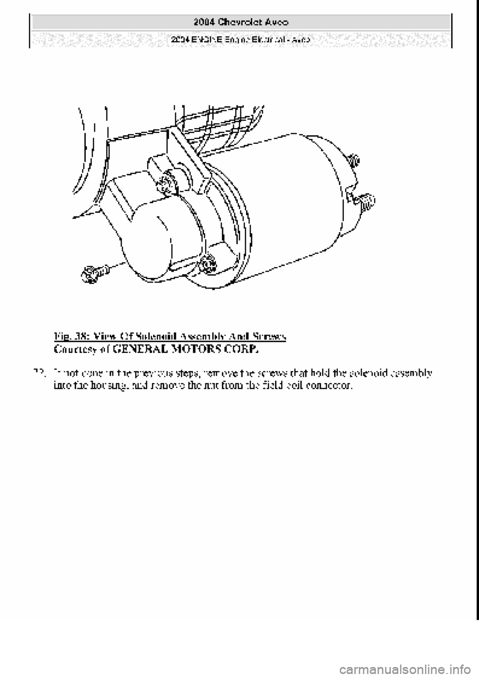 CHEVROLET AVEO 2002 Service Repair Manual CHEVROLET AVEO 2002 Service Repair Manual