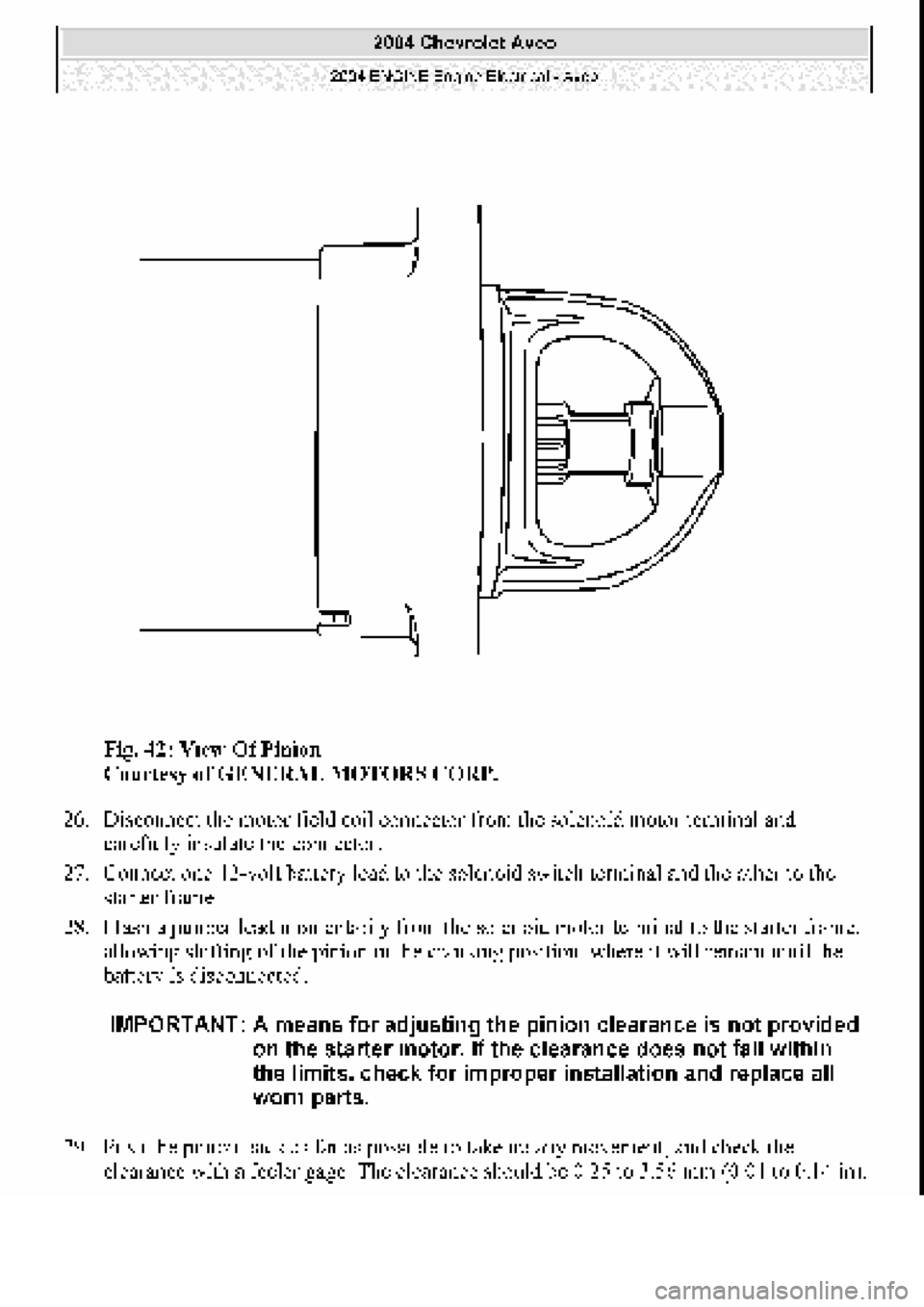 CHEVROLET AVEO 2002 Service Repair Manual CHEVROLET AVEO 2002 Service Repair Manual