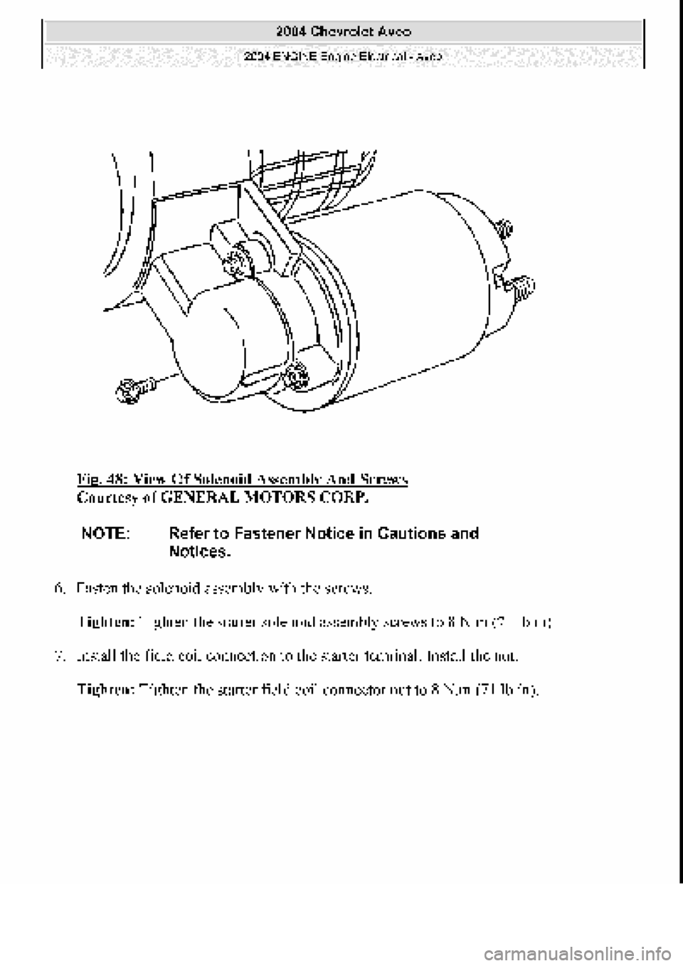 CHEVROLET AVEO 2002 Service Repair Manual CHEVROLET AVEO 2002 Service Repair Manual