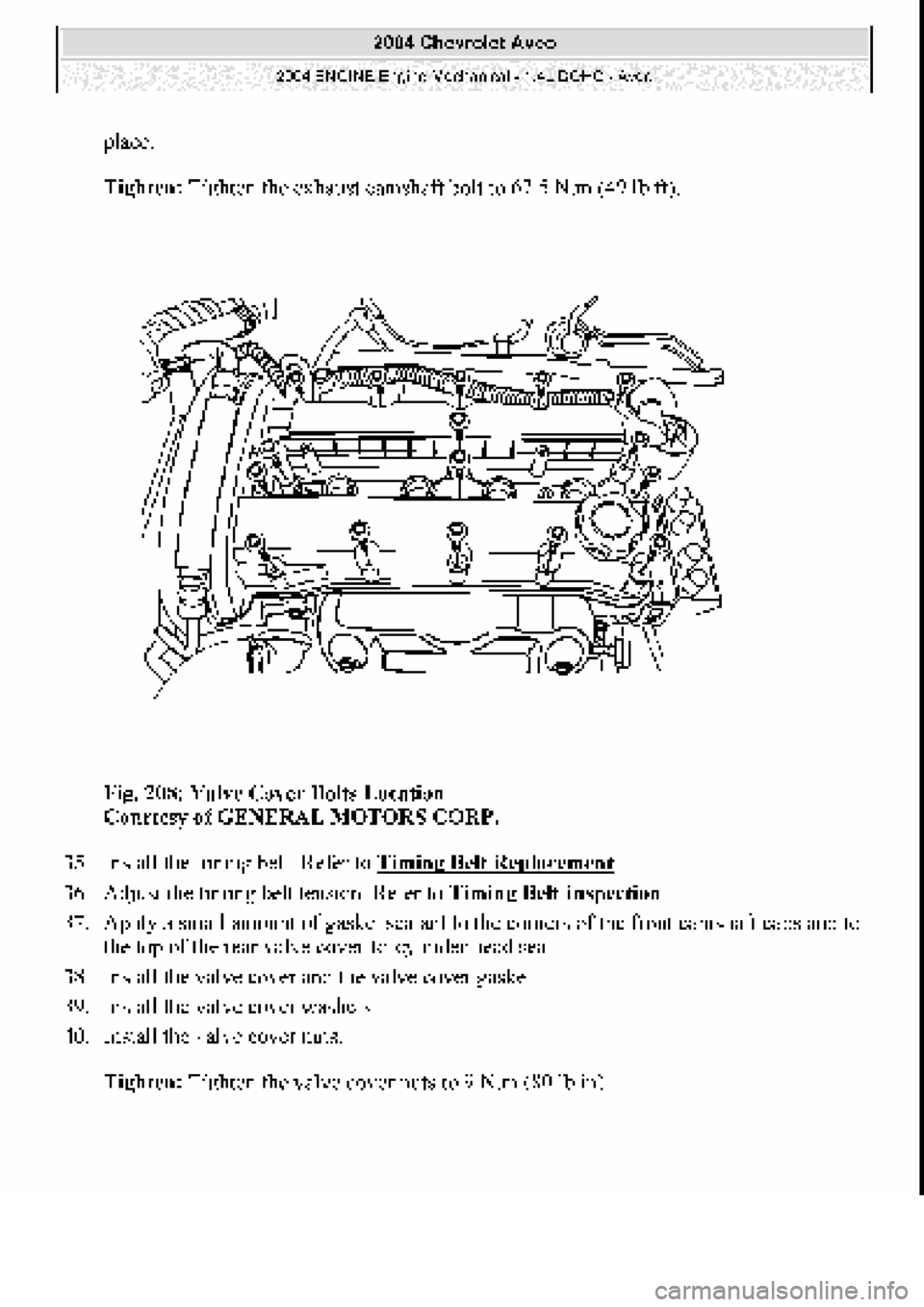 CHEVROLET AVEO 2002 Service Repair Manual CHEVROLET AVEO 2002 Service Repair Manual