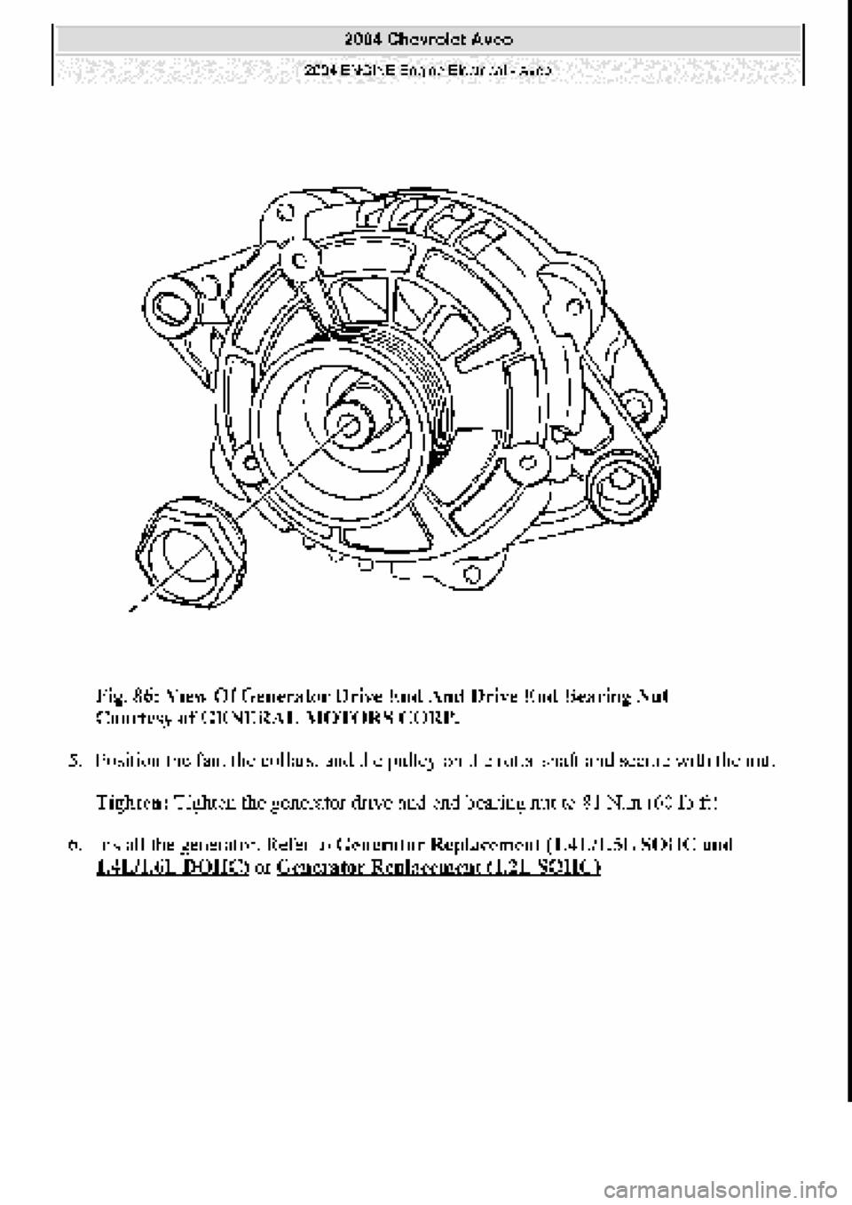 CHEVROLET AVEO 2002 Service Repair Manual CHEVROLET AVEO 2002 Service Repair Manual
