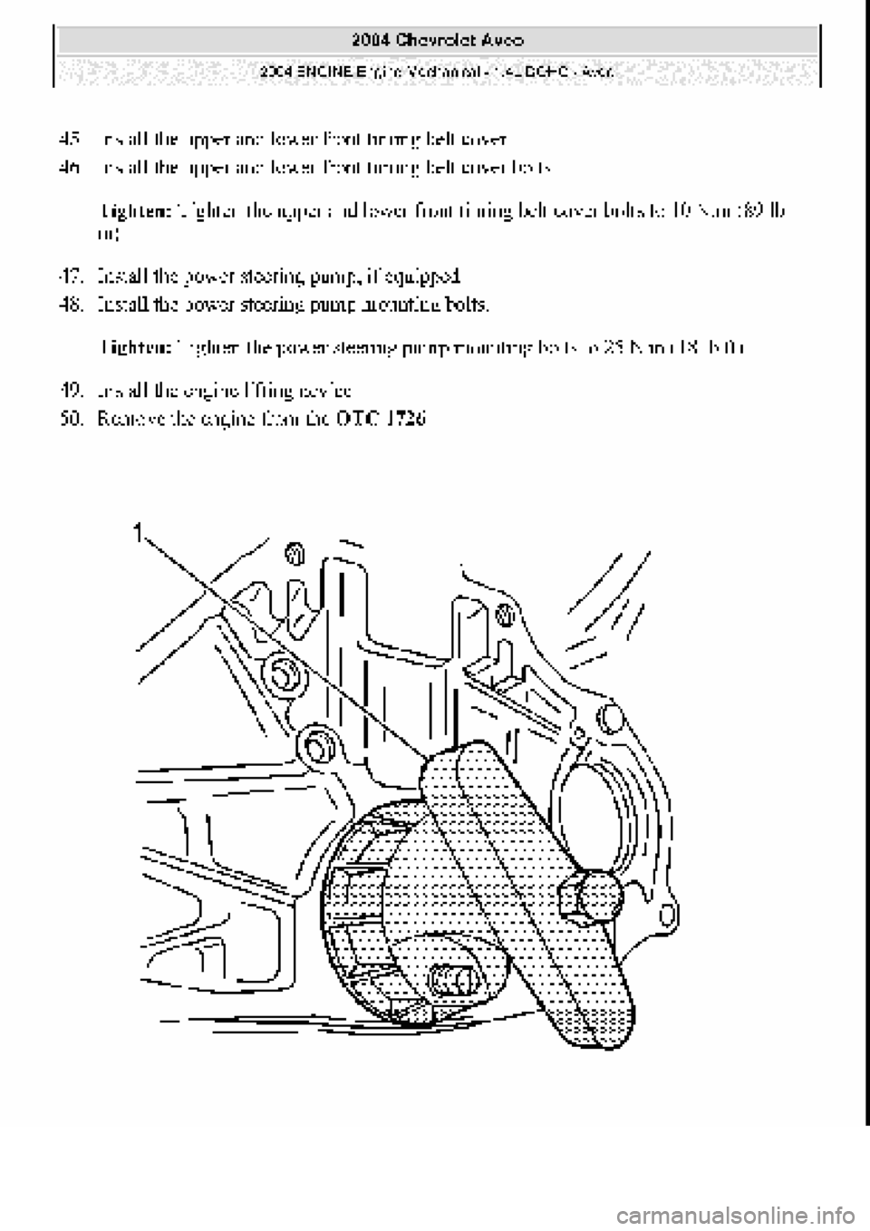 CHEVROLET AVEO 2002 Service Repair Manual CHEVROLET AVEO 2002 Service Repair Manual
