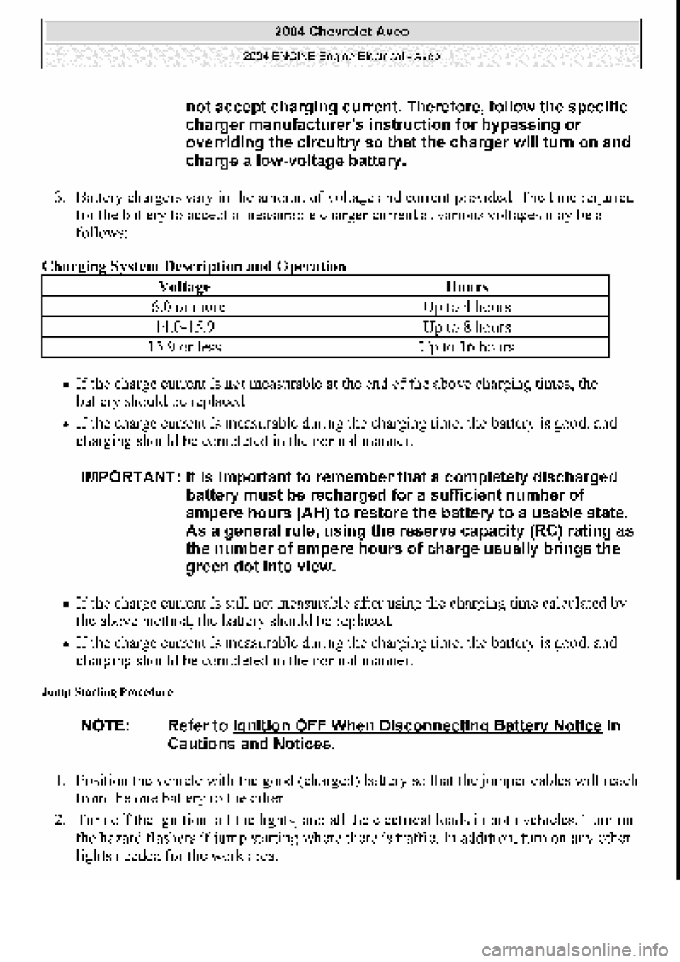 CHEVROLET AVEO 2002 Service Repair Manual CHEVROLET AVEO 2002 Service Repair Manual