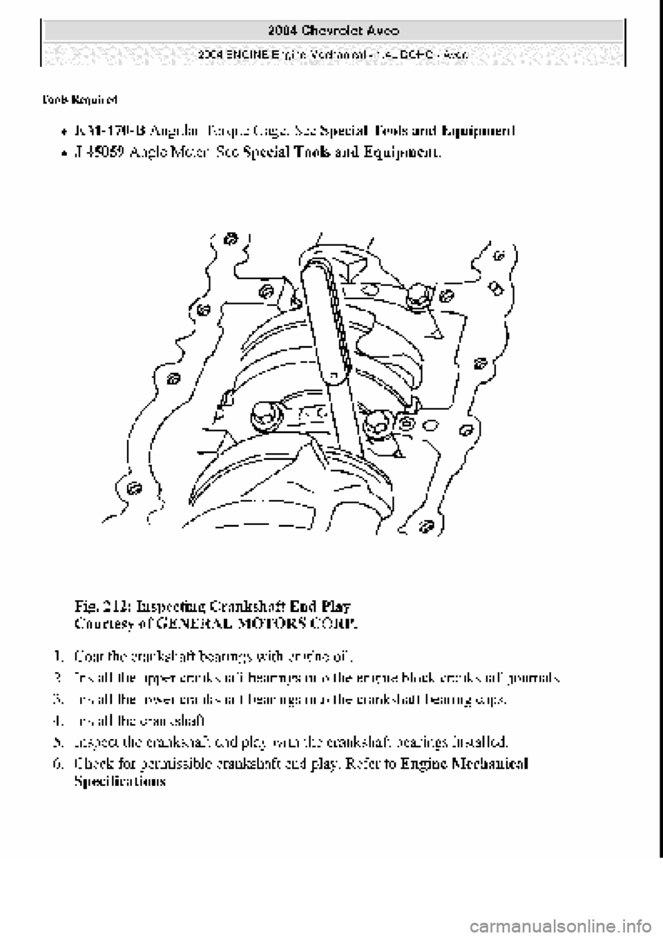 CHEVROLET AVEO 2002 Service Repair Manual CHEVROLET AVEO 2002 Service Repair Manual