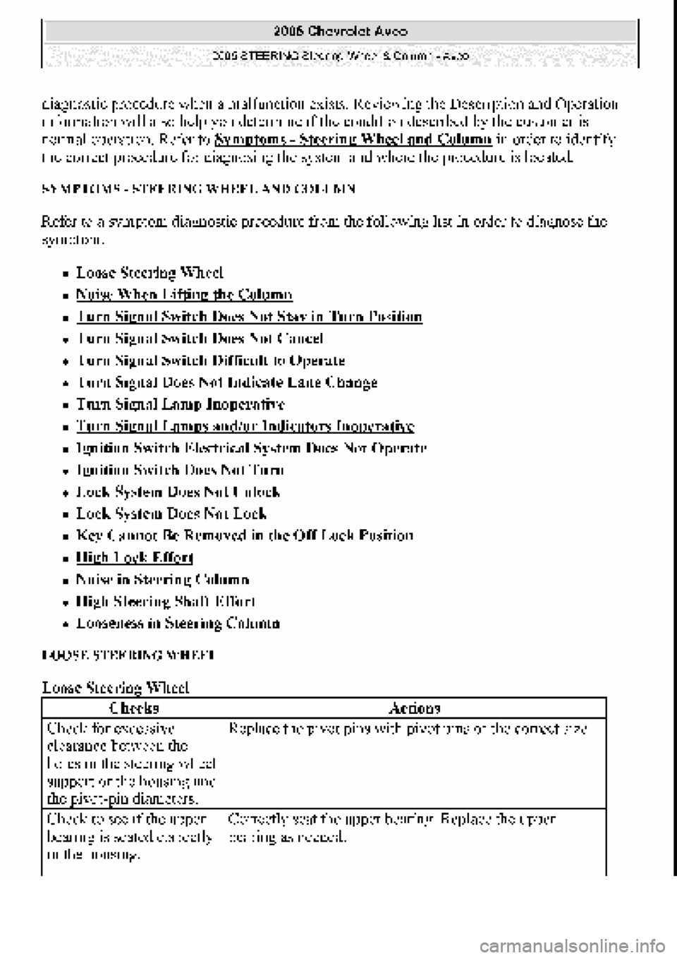 CHEVROLET AVEO 2002 Service Repair Manual CHEVROLET AVEO 2002 Service Repair Manual