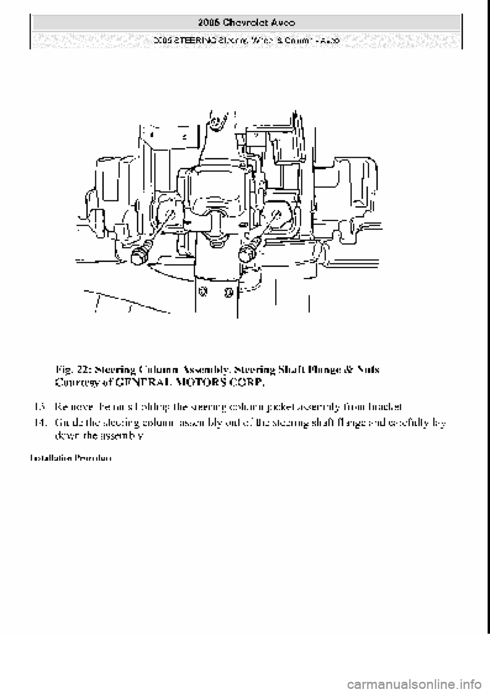 CHEVROLET AVEO 2002 Service Repair Manual CHEVROLET AVEO 2002 Service Repair Manual
