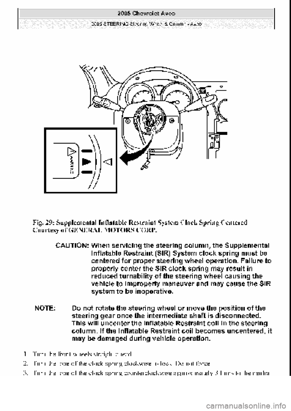 CHEVROLET AVEO 2002 Service Repair Manual CHEVROLET AVEO 2002 Service Repair Manual