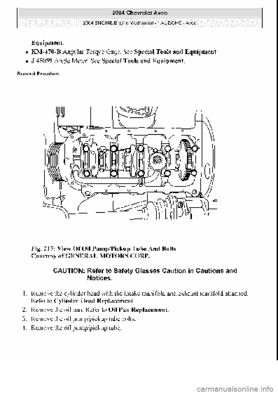 CHEVROLET AVEO 2002 Service Repair Manual CHEVROLET AVEO 2002 Service Repair Manual
