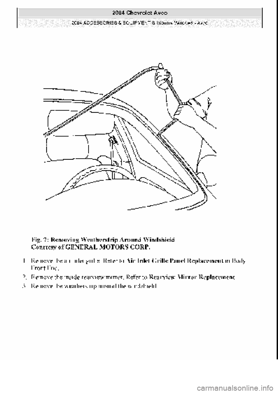 CHEVROLET AVEO 2002 Service Repair Manual CHEVROLET AVEO 2002 Service Repair Manual
