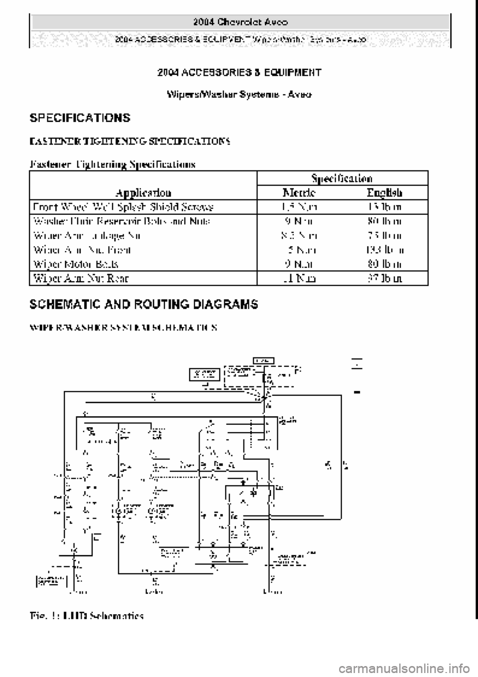 CHEVROLET AVEO 2002 Service Repair Manual CHEVROLET AVEO 2002 Service Repair Manual