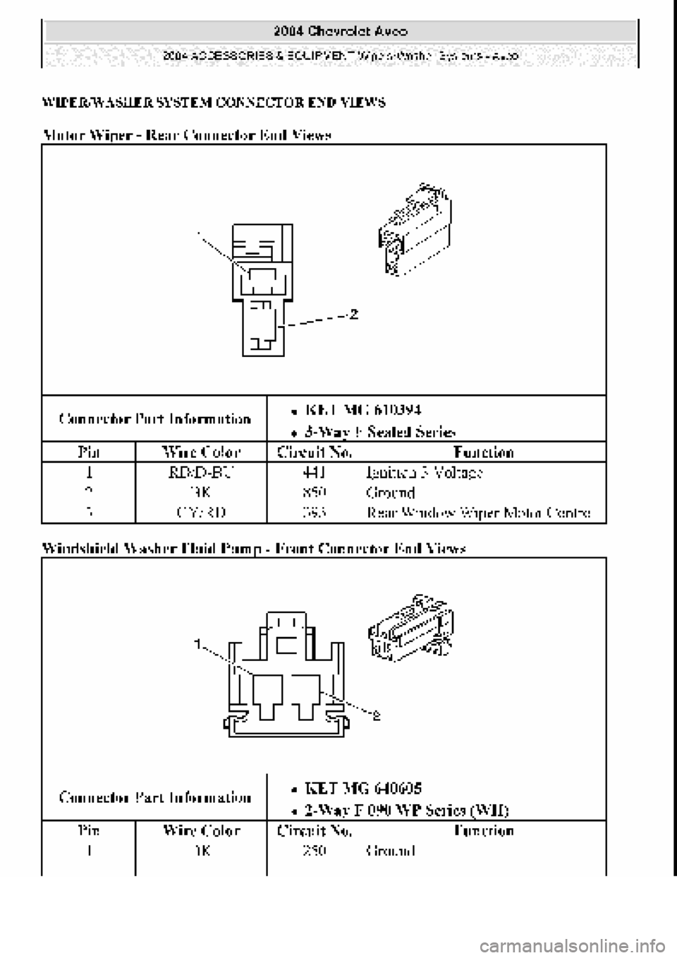 CHEVROLET AVEO 2002 Service Repair Manual CHEVROLET AVEO 2002 Service Repair Manual