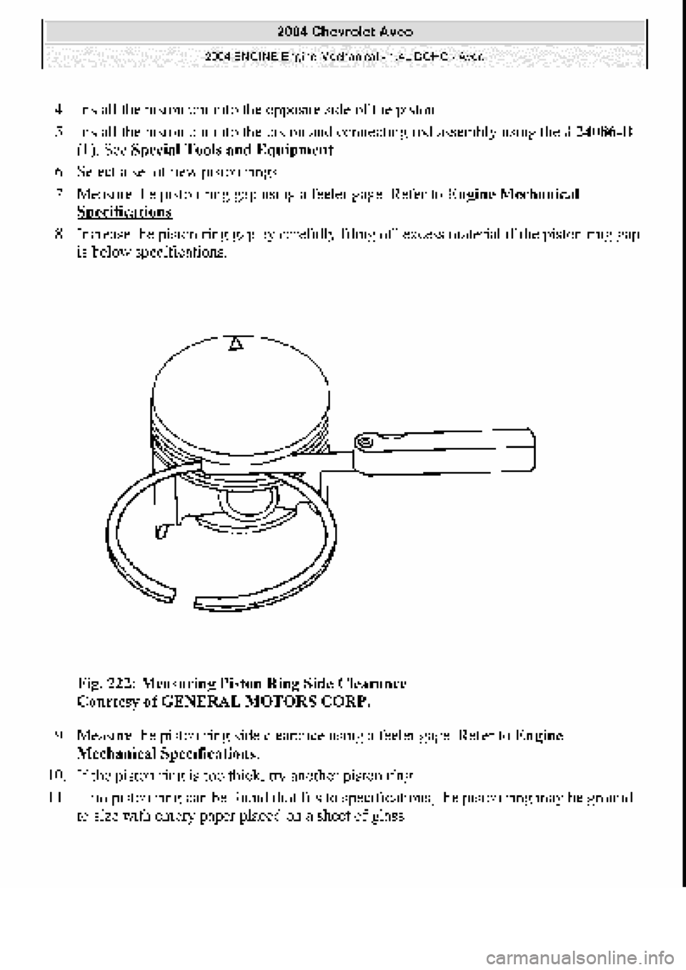 CHEVROLET AVEO 2002 Service Repair Manual CHEVROLET AVEO 2002 Service Repair Manual