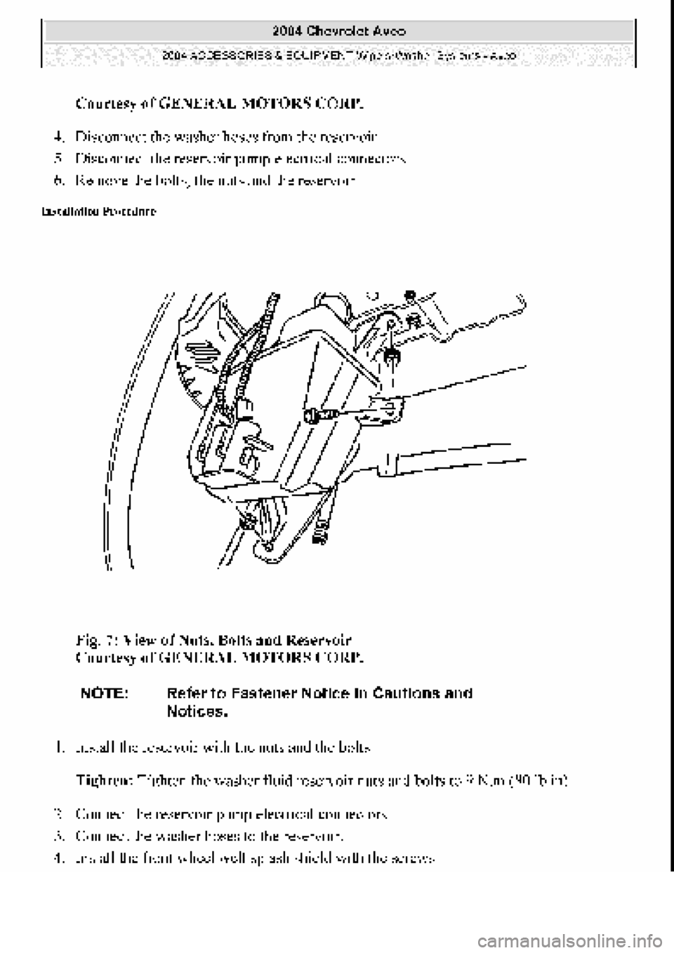 CHEVROLET AVEO 2002 Service Repair Manual CHEVROLET AVEO 2002 Service Repair Manual