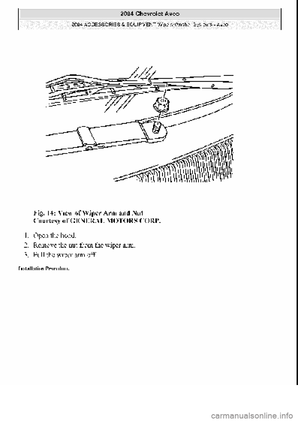 CHEVROLET AVEO 2002 Service Repair Manual CHEVROLET AVEO 2002 Service Repair Manual