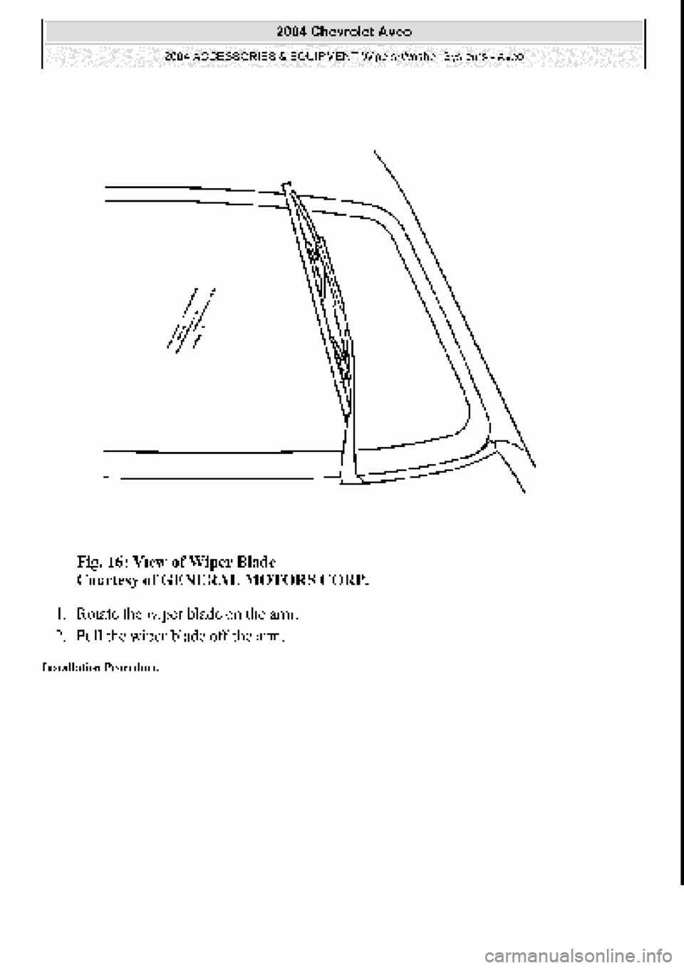 CHEVROLET AVEO 2002 Service Repair Manual CHEVROLET AVEO 2002 Service Repair Manual