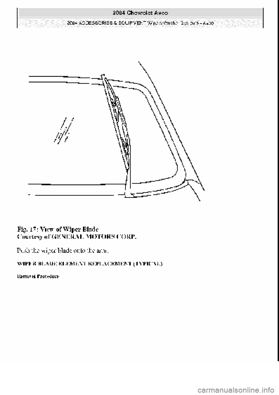 CHEVROLET AVEO 2002 Service Repair Manual CHEVROLET AVEO 2002 Service Repair Manual